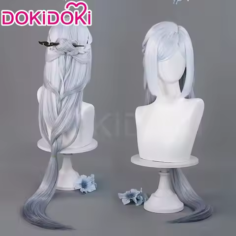 IN STOCK Frostflower Dew Shenhe Wig Game Cosplay Wig DokiDoki Shen He Cosplay Rite New Skin Wig Cap