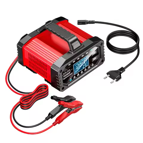 FOXSUR FAC-150 12V/15A&24V/5A Smart Car Battery Charger Automobile Battery Repair Machine Tester