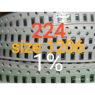10pcs Chip resistor smd 224 1% size 1206 3216 220Kohm 220 kohm 220K ohm