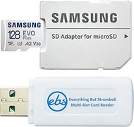 Samsung 128GB Evo Plus Class 10 MicroSDXC Memory Card Works with Galaxy Tablet Tab A 10.5, Tab S3 9.7, Tab A 10.1 (2016) (MB-MC128KA) Bundle with (1) Everything But Stromboli Micro Card Reader