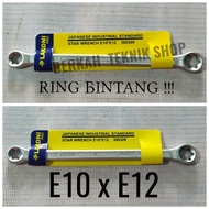 Star RING KEY E10 x E12 LAKONI PRO star bit sock E 10 x E 12 TLY key