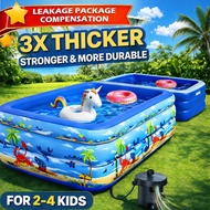 kolam mandi budak Foldable Inflatable Swimming pool Kids Pool Baby Pool non-slip Outdoor murah 游泳池
