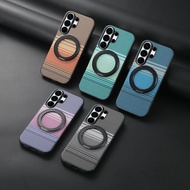 Suitable for Samsung S26Ultra Phone Case Rotating Bracket A56 Car S25 Magnetic Galaxy A17 Protective