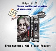Garskin Vapor Hcigar VT 75 motif joker, motif bisa request