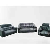 High Quality Velvet Grey Sofa 1 Seater 2 Seater 3 Seater 1+2+3 Seater Sofa Baldu