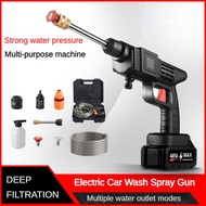 500W 21V Household Cordless Electric Water Guns Portable High Pressure Car Washing Machine Rechargea