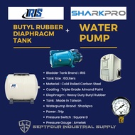 Sharkpro 1HP JET Waterpump with IRIS 60L Horizontal Bladder /Butyl Rubber Diaphragm Tank (set)