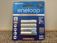 （不議價，全新未開封，行貨）Panasonic eneloop 白色 AAA 800mAh 充電電池 4粒