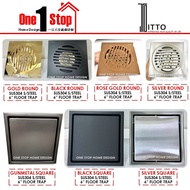 🔥ITTO🔥 MATTE BLACK & SHINNING GOLD FLOOR TRAP