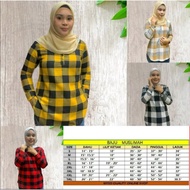 Baju Muslima Suit Blouse half  batton kain cotton