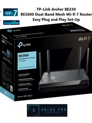 TP-Link Archer BE230 BE3600 Dual-Band Wi-Fi 7 Router