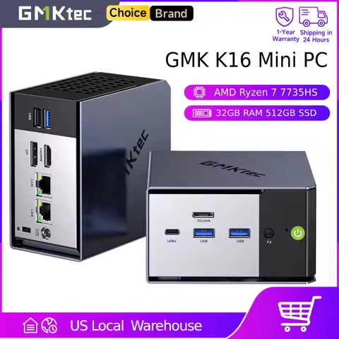 GMKtec Nucbox K16 Amd Ryzen ™ 7 7735Hs 16Gb Rom 512Gb Ssd Mini Pc Pcie 3.0 M.2 2280 Window 11 Pro Wi