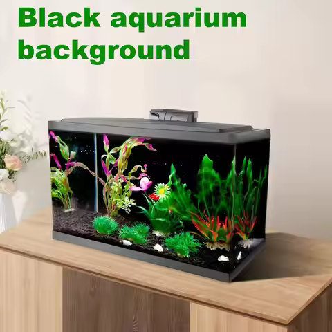 Fish Tank Background Static Cling Black Aquarium Backdrop Sticker Aquarium Poster Aquarium Backdrop 