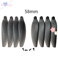 BORRAONE Remote Control Drone Parts, Universal 58mm/66mm Folding Propeller Blades, Plastic Black Qua