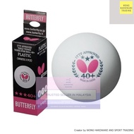 【Ready stock】3 PCs 3-star 40 butterfly table tennis balls ping pong ball 3 stars ping pong balls