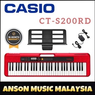 Casio CT-S200 Casiotone Keyboard, Red (CTS200 / CTS 200 / CT-S200 / CT-S200RD)