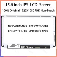 15.6" IPS Laptop LCD Screen NV156FHM N43 NV156FHM-N43 LP156WF6-SPB1 LP156WF6-SPB5 LP156WF6-SPB6 Disp