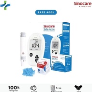 Bergaransi Sinoheart Safe Accu Alat Tes Gula Darah Paket 25 Lengkap