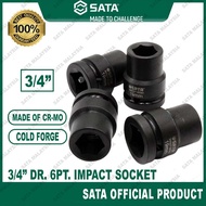 SATA Dr. 6Pt. Impact Socket 3/4" 17MM-67MM Standard length Impact Socket Air Tool Impact Wrench Air 