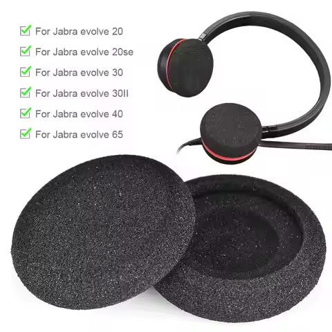 Replacement Ear Pads For Jabra evolve 20 20se 30 30II 40 65 65 Headphone Earpads Soft Memory Foam Sp