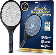 Bug Zapper Racket, 18 Inch Electric Fly Swatter 3000V Mosquito Killer, Handheld Battery Operated Fly