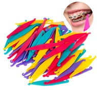 【In stock】Mix Color 100pcs Dental Orthodontic Elastic Placer for Braces--Elastic Rubber Band Placers