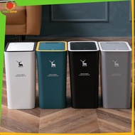 Multipurpose Plastic Trash Can with Automatic Click Closed Minimalist / Plastic Dustbin Kitchen Bath