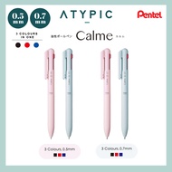 Pentel Calme 3C Multicolour Ballpoint Pen (Black, Red & Blue) (0.5mm/ 0.7mm)