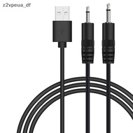 z2vpeu USB to DC 2.5mm Charging Cable for Rechargeable Wand Massager (Black 24AWG) PH