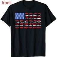 Pilot Airplane Flag Plane Aviation Short Sleeve T-Shirt Men/Women T Shirt