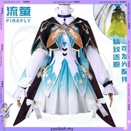 Game Honkai Star Rail Firefly Cosplay Costume Dress Uniform Wig  Full Set Suits Uniform Firefly Cosp