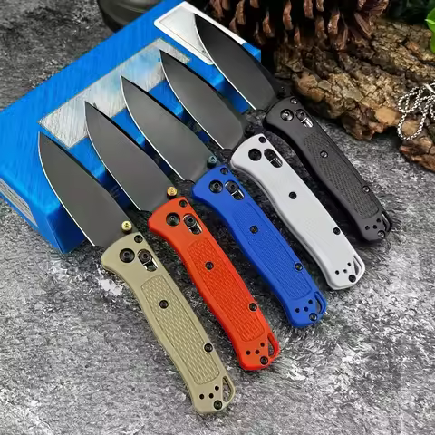 BM 533 Bugout Axle Lock Folding Knife S30V Steel Blade Nylon Fiber Handle Outdoor Camping Survival E