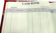 LRS Bank Column Cash Book - Register Size - 34 x 21 cm - 70 GSM Ledger Paper - Half Canvas Bound with Rexine Cover (200 Pages)