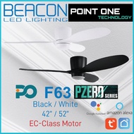 (CLIMATE VOUCHER) Point One F63 Pzero Series SMART Ceiling Fan - EC Class Motor - Extreme Bright Dim