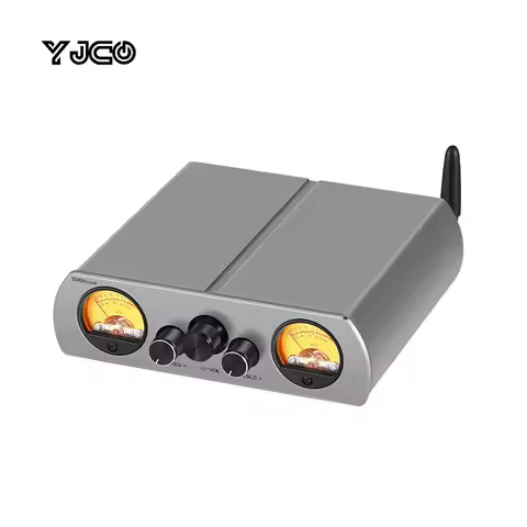 YJCO TPA3223 200W×2 Digital Power Amplifier Bluetooth 5.1 APTX HD HIFI Stereo Audio Amp With Dual VU