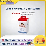 Canon KP-108IN / Canon RP-108 Selphy RP-108IN CP Ink & Paper Set 3115B001(108pcs) Color Ink Original