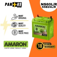 [Installation Provided] AMARON GO MF Car Battery Bateri Kereta | NS60L/R | 60B24L/R | SAGA ALMERA