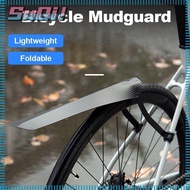 SUQI 1Pcs Bicycle Fenders, Rear Front Folding Cycling Accessories Bike Mudguard, Portable Foldable Black MTB Mud Guard BMX DH and Gravel