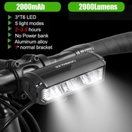 NEWBOLER Bike Light 6000 Lumens Rechargeable 8000mAh Bicycle Light IPX6 Waterproof Front Flash Light