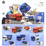 Ready Stock Truck Ambulance Police van Medical Car Vehicle Toys For kids JW567-083