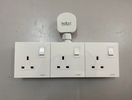 (READY STOCK) HEAVY DUTY 2GANG AND 3GANG EXTENSION WALL SOCKET / ADAPORT (CROWN CE SWITCH SOCKET MK