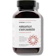 Smarter Nutrition Curcumin Softgels - Vegan High Absorption 400 mg Turmeric Supplement + Black Seed 