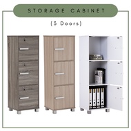 Alora Furniture - NAOMI 3 Door Storage with Lock / Almari Berkunci / Locker Cabinet / Office File Cabinet 收纳柜 / 收纳橱