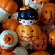 🤣พร้อมส่ง(จำนวนจำกัด) rare find🤣POPMART ° Halloween DIMOO ° ติมู่ ฮัลโลวีน ในฟักทอง ส้ม Pop bean Mini Series ตุ๊กตา มินิ น้อย นั่ง