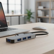 1x4 Computer Dock: 4K HDMI 3.0/2.0, USB-C PD, VGA