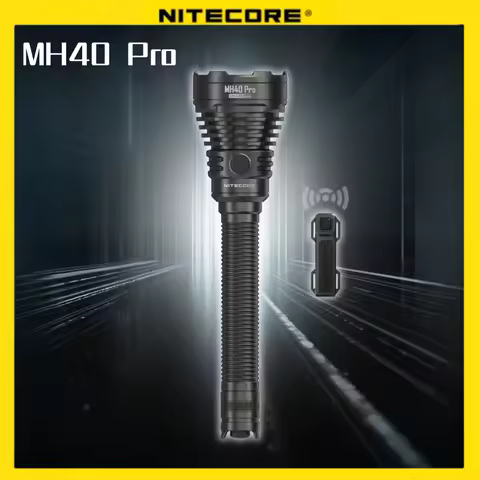 NITECORE MH40 Pro Flashlight 3500 lumens trouch Ultra Bright Long Range Hunting flashlamp included w