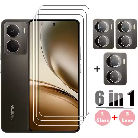 Full Gule Glass For Realme P3 Tempered Glass Realme P3 Screen Protector HD Protective Phone Camera L