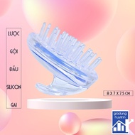 Convenient silicone shampoo brush for scalp massage - Soft silicone shampoo brush to help relax the 