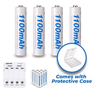 4PCS/Box AA  AAA Beston 3000mAh Ni-MH Rechargeable Battery Four-Slot Charger With Gift Box