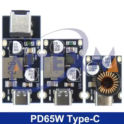 QC4.0 QC3.0 Type-C USB PD65W Fast Charging Adapter Module DC8-32V 3.25A 65W Step-Down Module YANXD